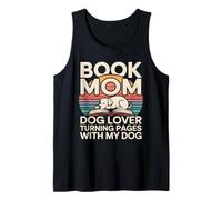 Book Dog Lover Turning Pages with My Dog Tank Top