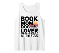 Book Dog Lover Turning Pages with My Dog Tank Top