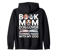 Book Dog Lover Turning Pages With My Dog Zip Hoodie
