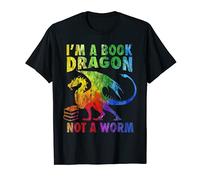 Book Dragon not a Book Worm Dragon lovers Reading Gifts T-Shirt