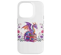 Book Dragon Reading Books Dragons Bookish Floral Book Lover Case for iPhone 14 Pro