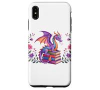 Book Dragon Reading Books Dragons Bookish Floral Book Lover Case for iPhone XS Max