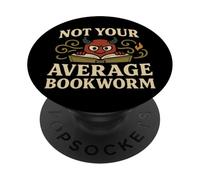 Book Dragon Reading Monster Funny Reading Book Lover PopSockets Adhesive PopGrip