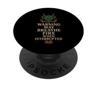 Book Dragon Reading Monster Funny Reading Book Lover PopSockets Adhesive PopGrip
