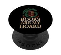 Book Dragon Reading Monster Funny Reading Book Lover PopSockets Adhesive PopGrip