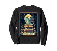 Book Dragon The Reader Tarot Romantasy Book Lover Bookish Sweatshirt