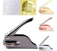 Book Embosser Personalised, Custom Embosser from The Library of Stamp Customised Stamp for Wedding Invitation, Notary Seal Labels