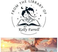 Book Embosser Personalised Dragon Series - 20 Mythical Designs, Custom Book Stamp Personalized for Fantasy Fans and DND Players