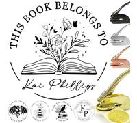 Book Embosser Personalised Library Stamp Custom with Name Personal Book Page Embosser Stamps Customised Gifts