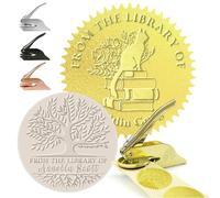 Book Embosser Personalised Stamp Custom Library Embosser from The Library of | Ex Libris Stamp Customised Embosser for Book Lover Gift