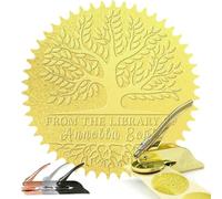 Book Embosser Personalised Stamp Custom Library Embosser Personal Library Embosser Customised Stamp Seal from The Library of | Ex Libris | Self-Inking Stamp Gift Customise Your Name & Design