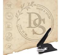 Book Embosser Personalised | Teacher Gifts | Personalised Book Embosser Custom Your Name & Design for Readers, Collectors, Libraries and Wedding Invitation | from The Library of