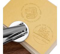 Book Embosser Personalized Custom Book Embosser from The Library of Handheld Stamp Seal Gift for Book Lovers Readers Teachers