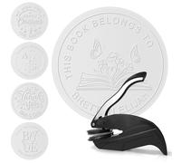 Book Embosser Personalized Round Embosser Custom Library Stamp Personal Seal Gifts for Readers Library