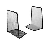 Book End Metal, Metal Bookends Black 13x8x15cm 1 Pair