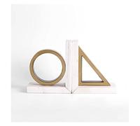 Book End Metal, Metal Marble Bookends Pack of 2 Multicolor 12x8-10x14 cm(A)