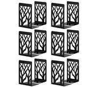 Book Ends, Bookends, Book Ends for Shelves, Bookends for Shelves, Bookend, Book Ends for Heavy Books, Book Shelf Holder Home Decorative, Metal Bookends Black 6 Pair, Bookend Supports, Book Stoppers