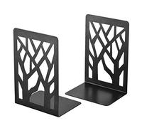Book Ends, Bookends Heavy Duty, INNÔPLUS Book End Holder for Shelves, Metal Bookend for Office and School, Decorative Tree Unique Design Book Stopper for Gift, Book Binder and Dividers