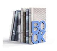 Book Ends - Decorative Metal Book Ends Supports for Bookrack Desk,Books, Unique Appearance Design,Heavy Duty