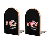 Book Ends Retro 1973 Pro Roe Pro Choice Feminist Women's Rights Bookends for Shelves Non Skid Bookend to Hold Books Heavy Duty Stand for Home Office School 1 Pair