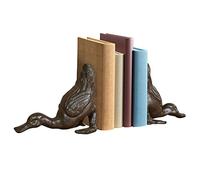 Book Ends Set of 2 Cast Iron Duck Vintage Metal Shelf Bookends Readers Gift
