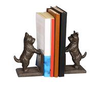 Book Ends Set of 2 Cast Iron Vintage Metal Shelf Bookends (Westie)