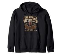 Book Fair Financially Victimized Librarian Gift Zip Hoodie