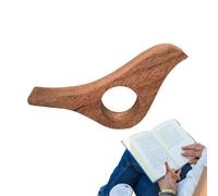 Book Finger Page Holder - Wooden Bird Shape Design Smooth Page Clip with Finger Ring Reading Accessory for Book Lovers Bookshelf Reading Tool
