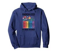 Book Flower Radicalized By Basic Decency Feminist LGBTQ Pullover Hoodie