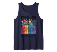 Book Flower Radicalized by Basic Decency Feminist LGBTQ Tank Top
