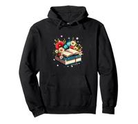 Book Flowers and Butterfly Beautiful Reading Reader Pullover Hoodie