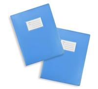 Book Folders for School A4 by Arpan | 104-Pocket Display Book with Clear Sleeves | Portfolio Book for Artwork, Certificates & Choir Sheets - (Blue Pack of 2)