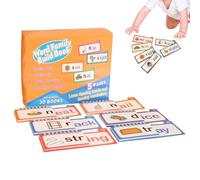 Book for Building Word Families - Educational Game for Learning Vocabulary, Letter Rhymes | For Nursery, Preschool, Classroom, Home, Travel and