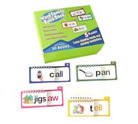 Book for Building Word Families - Educational Toy for Vocabulary, Flashcards with Interesting Words - For Nursery, Preschool, Classroom, Home, Travel and