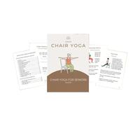 Book for Chair Yoga, Wellness Chair Yoga Trainer Guide, Healthy Fitness Exercise Book for Improvement Balance Building Weight Loss for Beginners Seniors Increase Flexibility