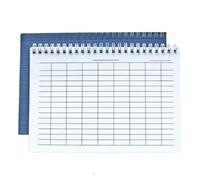 Book for Small Business, Spiral Bound Notebook with Blank Grid Pages, A5 A4 Bookkeeping Record Book for Better Money Management(Horizontal A5 Blue)