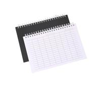 Book for Small Business, Spiral Bound Notebook with Blank Grid Pages, A5 A4 Bookkeeping Record Book for Better Money Management(Horizontal A5 Black)
