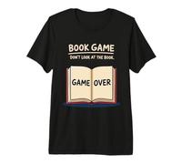 Book Game Don't Look at The Book Funny Reading Lover Premium T-Shirt
