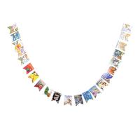 Book Garland - Vintage Book Pages String Decoration 22 Pieces Perfect for Book Lovers, Kids Room Decor, Themed Parties, Comic Story Banner, Baby Shower, Library (Print Type, Single-Sided Printed)