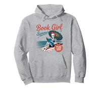 Book Girl Summer Bookish Beach Book Lover Funny Reader Girls Pullover Hoodie