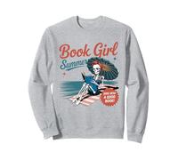 Book Girl Summer Bookish Beach Book Lover Funny Reader Girls Sweatshirt