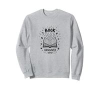 Book Hangover Bibliophile Reading Lover Sweatshirt, Adult Unisex, Heather Grey, XXL