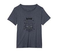 Book Hangover Bibliophile Reading Lover T-Shirt, Women's Plus, Heather Blue, 1X