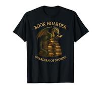 Book Hoarder Guardian of Stories Dragon Reader T-Shirt