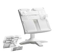 Book Holder - 8.86 Inch Adjustable Reading Stand | Height Adjustable Rotating Portable Music Stand for Study Room Kitchen Laptop Bible Piano Score Student Kids School Planner