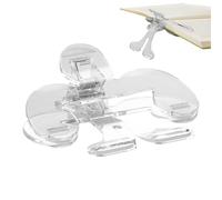 Book Holder for Reading 12 Degrees, Transparent Page Holder Clips, Portable Book Holder for Study Kitchen School Textbook Teaching Cookbook