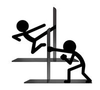 Book Holder for Shelf, Space-Saving Organization, Iron, Bo-Ok Holder Stand, Bookcase Accessory, Versatile Decorative Accent, for Desk, Office, Library, Kitchen