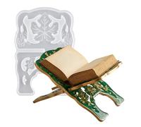 Book Holder Silicone Mold - Casting Tool | Book Reading Stand Molds | for Prayer Desk Home Decoration Display Holiday Arts Crafts