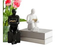 Book Holder, Space-Saving Design, 8x9.5x22cm, Decorative Modern Bookends, Books Holder, Adjustable Tilt Angle, For Family Friends Living Room Home Office Library Table Desktop