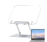 Book Holder Stand - 360 Degree Adjustable Holder for Displays and Documents | Reading Stand Side Clip for Chefs Home School College Dorm Classroom Library Kitchen Study Studio Office